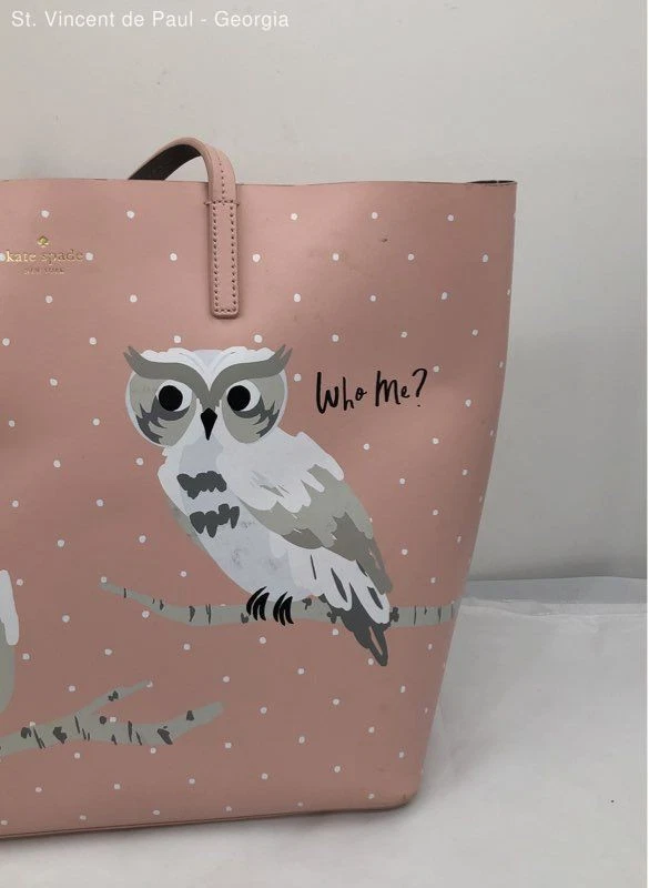 Bolso de Hombro Kate Spade Blaze a Trail Owl Rosa Rubor Lunares Extra Grande Foto 2 de 4
