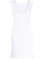 Prada - White Crochet Knit Dress