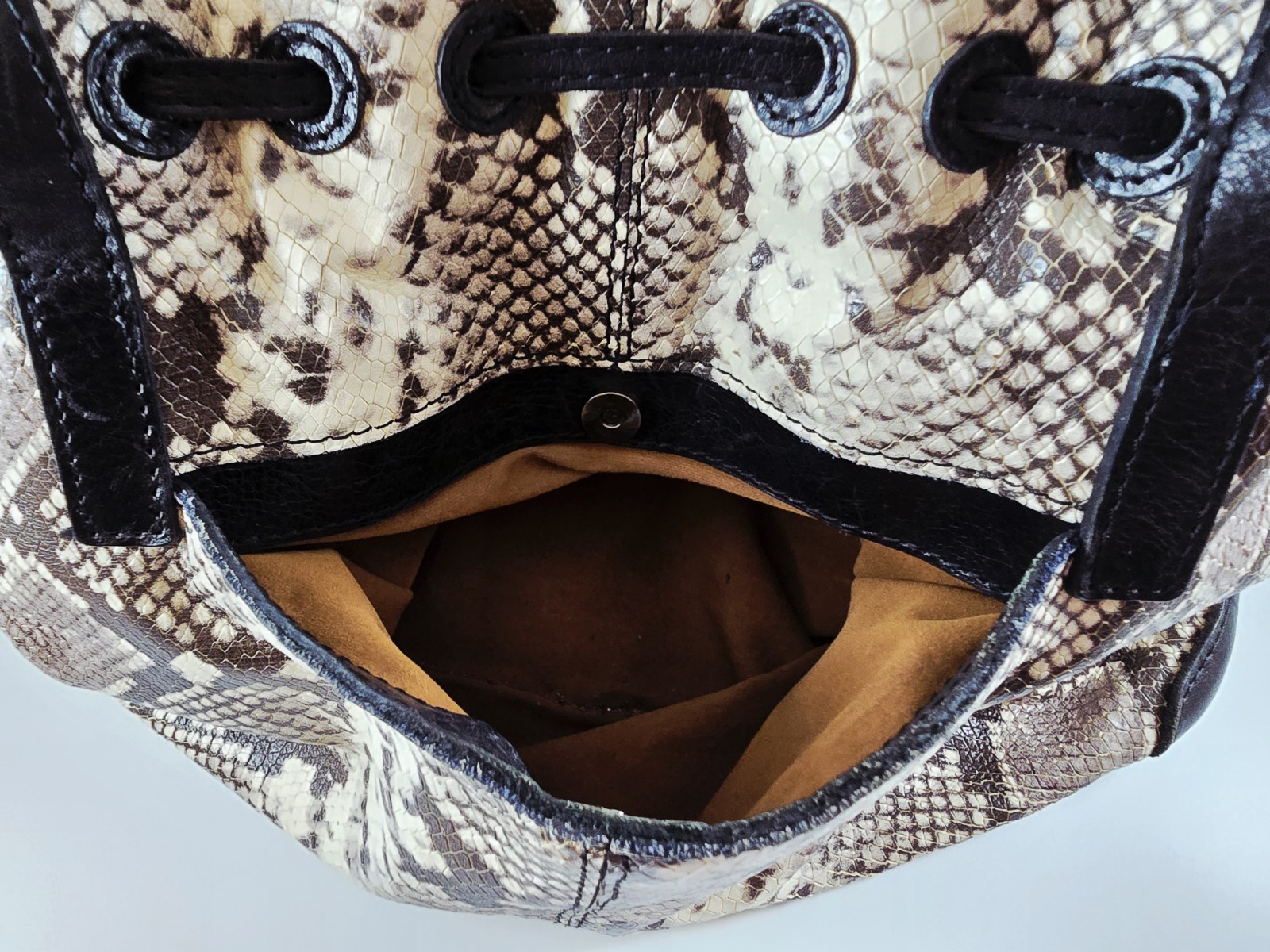 Patricia Nash Leather Python Snakeskin Witney Tot… - image 7