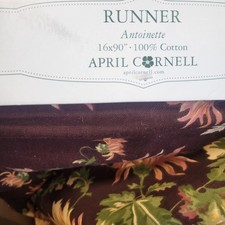 April Cornell Tablerunner Antoinette Fall Mum...
