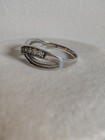 IBB Sterling Silver Cubic Zirconia CZ Criss Cross Infinity Ring Size 9... — photo 3