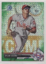 2017 Bowman Chrome Prospects Mega Box Green Refractor 7/99 Dylan Cozens 8ju