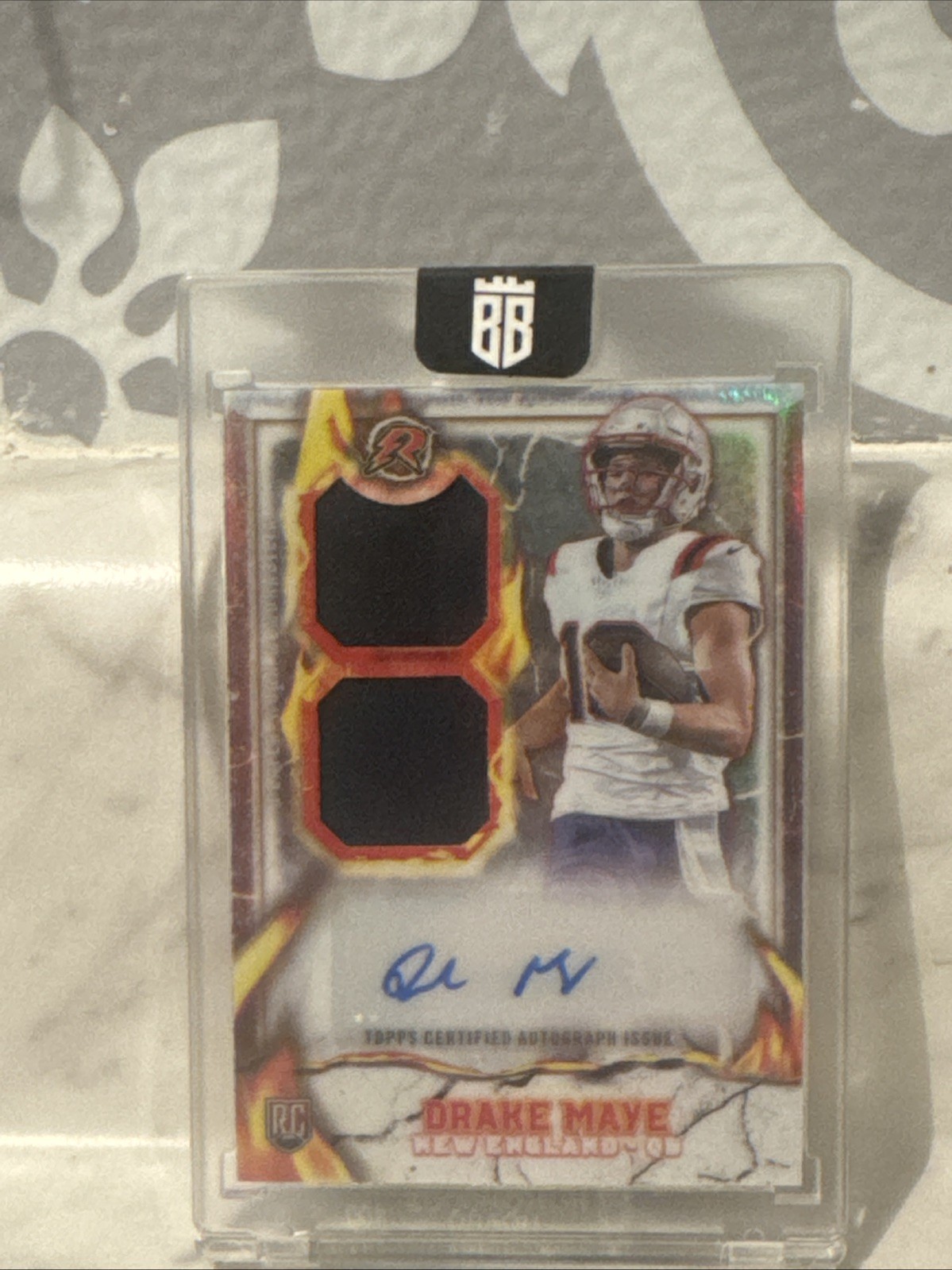 2024 Topps Resurgence - Ignite Rookie Patch Autographs Drake Maye #IPA-DM