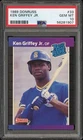 1989 Donruss Ken Griffey Jr Rated Rookie RC PSA 10 HOF Gem Rate 4.01%