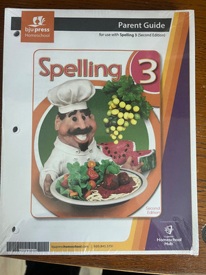 BJU press Spelling 3 parent guide never opened