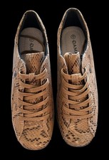 DAMART Cushion Air Lace-Up Shoes - Mocha Snake - UK6 / EU39 - BNIB