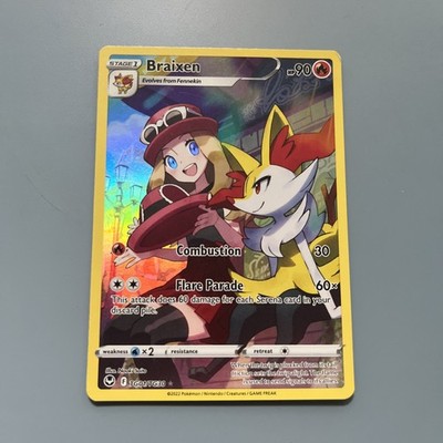 Braixen TG01/TG30 Swsh12: Sword & Shield - Silver Tempest Trainer Gallery Holo
