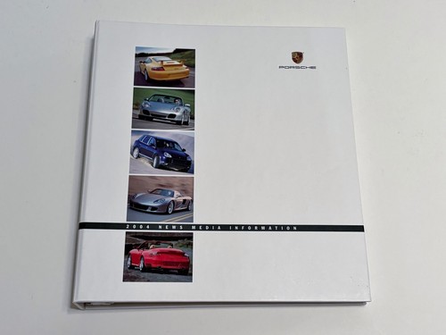 2004 PORSCHE PRESS KIT BINDER W/ PHOTOS & SLIDES 911 GT3 911 CARRERA BOXSTER