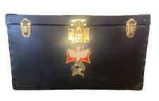 KNIGHTS OF COLUMBUS PLUMAGE DRESS HAT CASE Rare Find Vintage