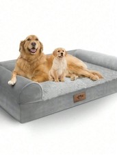 Orthopedic Waterproof Memory Foam Dog Bed M-L Non-Slip Couch with Washable Cover
