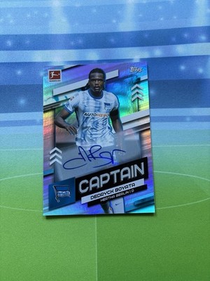 2021-22 Topps Bundesliga Team Captains Auto Dedryck Boyata Hertha BSC