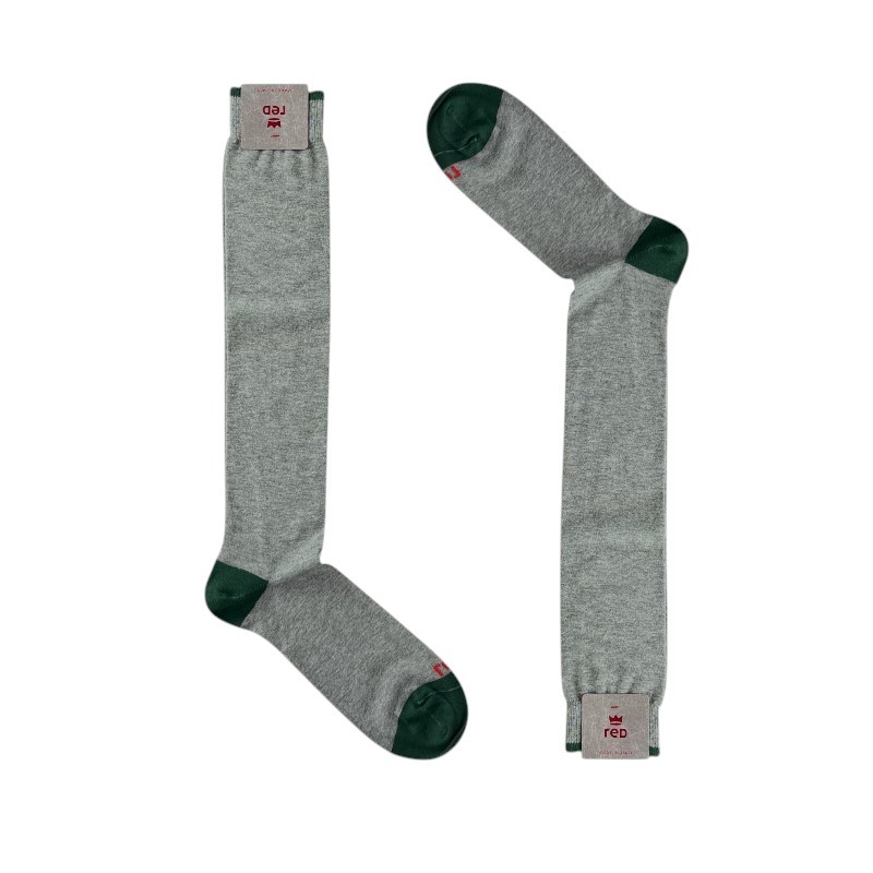Mens Long Socks Red 64644G Slate Gray One Size Warm Cotton 14290₽