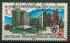 DDR 1982 Arbeiterfestspiele der DDR mit Plattenfehler 2706 F 7 gestempelt