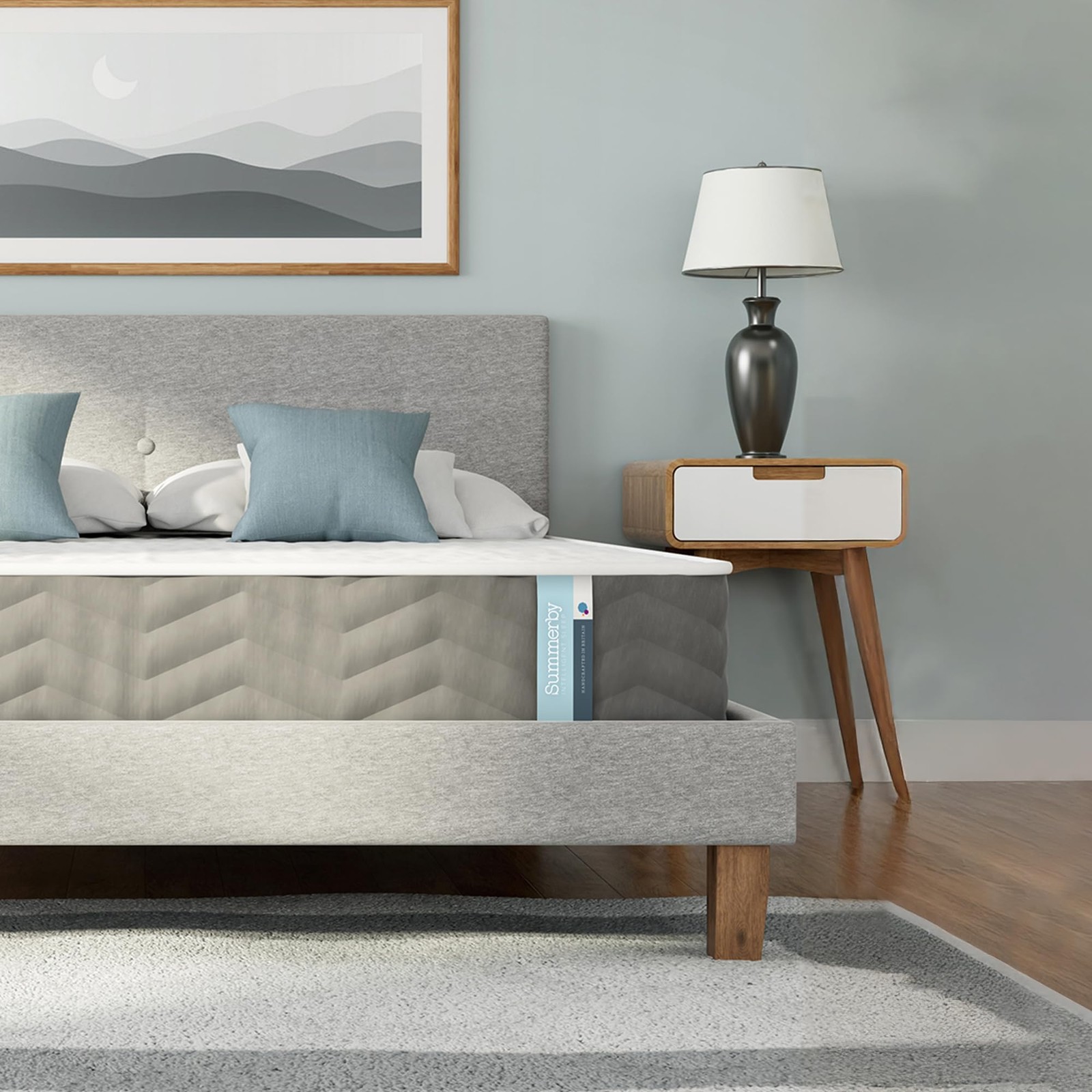 Summerby Sleep Three Zone Double Mattress Memory Foam & Coil Double, White