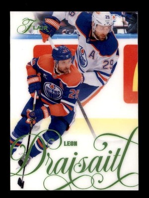 LEON DRAISAITL 2025/26 FLEER FLAIR #48 FORECHECK PARALLEL #184/349 BG1698