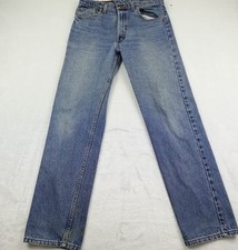 Vintage Levis 505 Jeans Mens 34x31 Blue Denim Regular Fit Straight Leg USA 90s