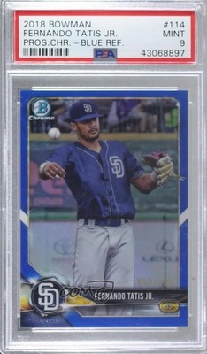 2018 Bowman Chrome Prospects Blue Refractor /150 Fernando Tatis Jr #BCP114 2l4