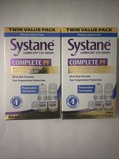 2 X ALCON SYSTANE COMPLETE PF - TWIN PACK - 4 X 10ML BOTTLES -EXP 12/26 