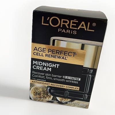 L'Oreal Paris Age Perfect Cell Renewal Midnight Cream 1.7 Fl Oz NEW