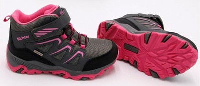 TEX Wander Trekking Outdoor Damen 37 Richter Schuhe 100% Wasserdicht Grau/Pink
