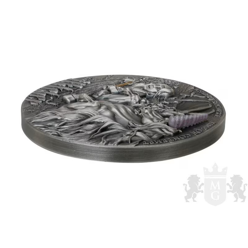 2022 The Witcher: Time of Contempt 2 oz Silver Antique High-Relief