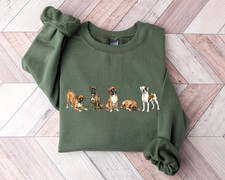 Boxer Dog Sweatshirt Dog Mom Lover Gift
