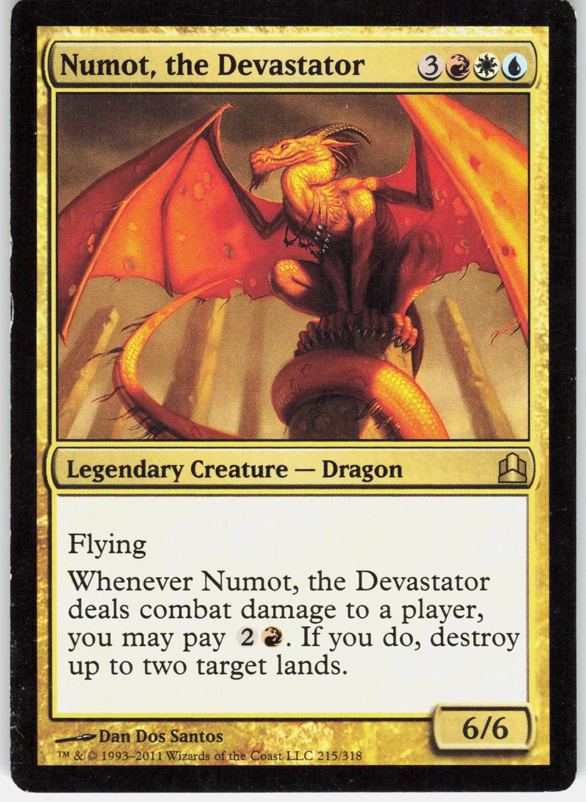 Numot, the Devastator [CMD 215] LP MTG