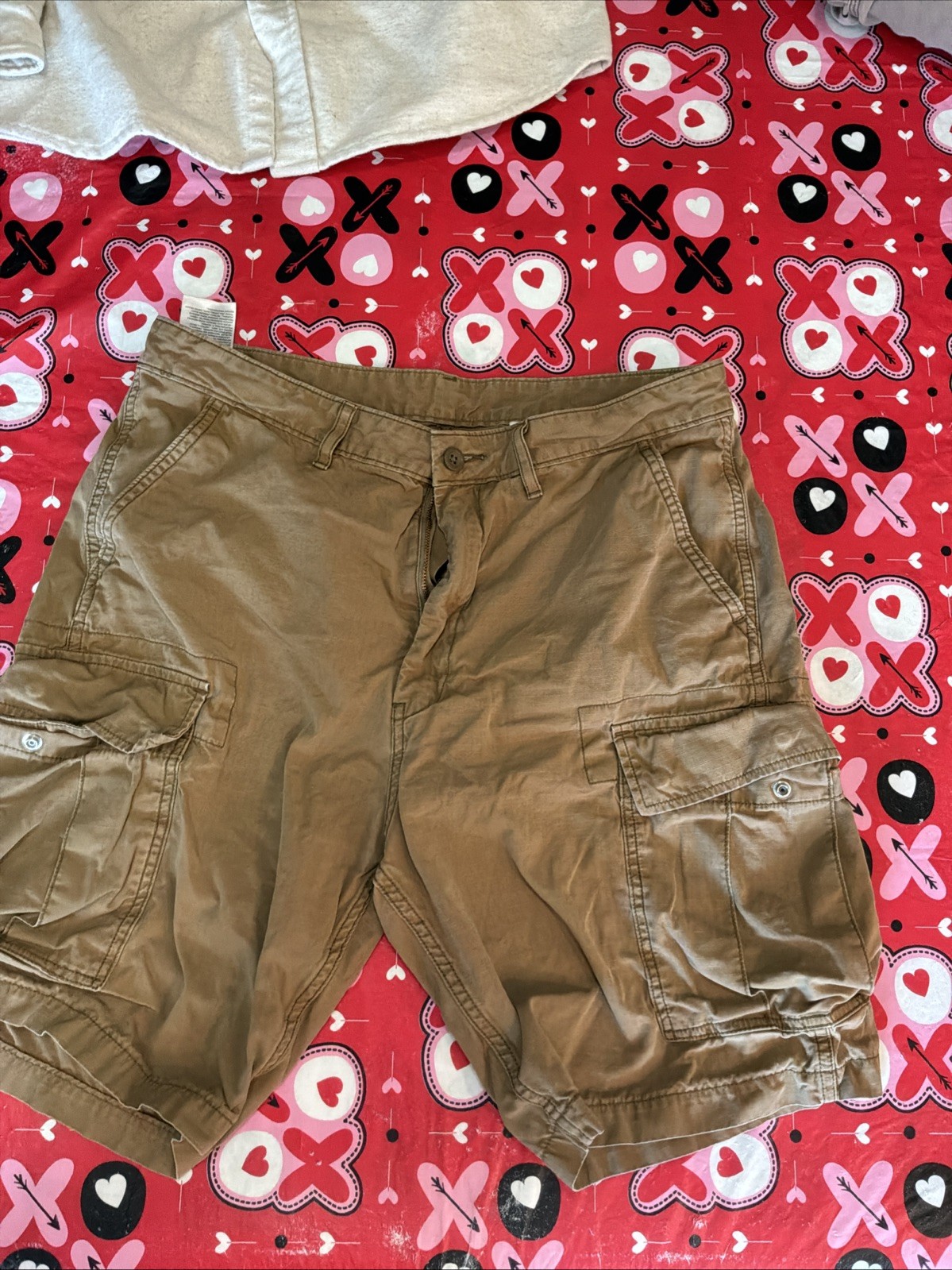 Levi's Carrier Cargo Shorts Mens 32 Brown Cotton Flat Front Gorpcore Hiking Work