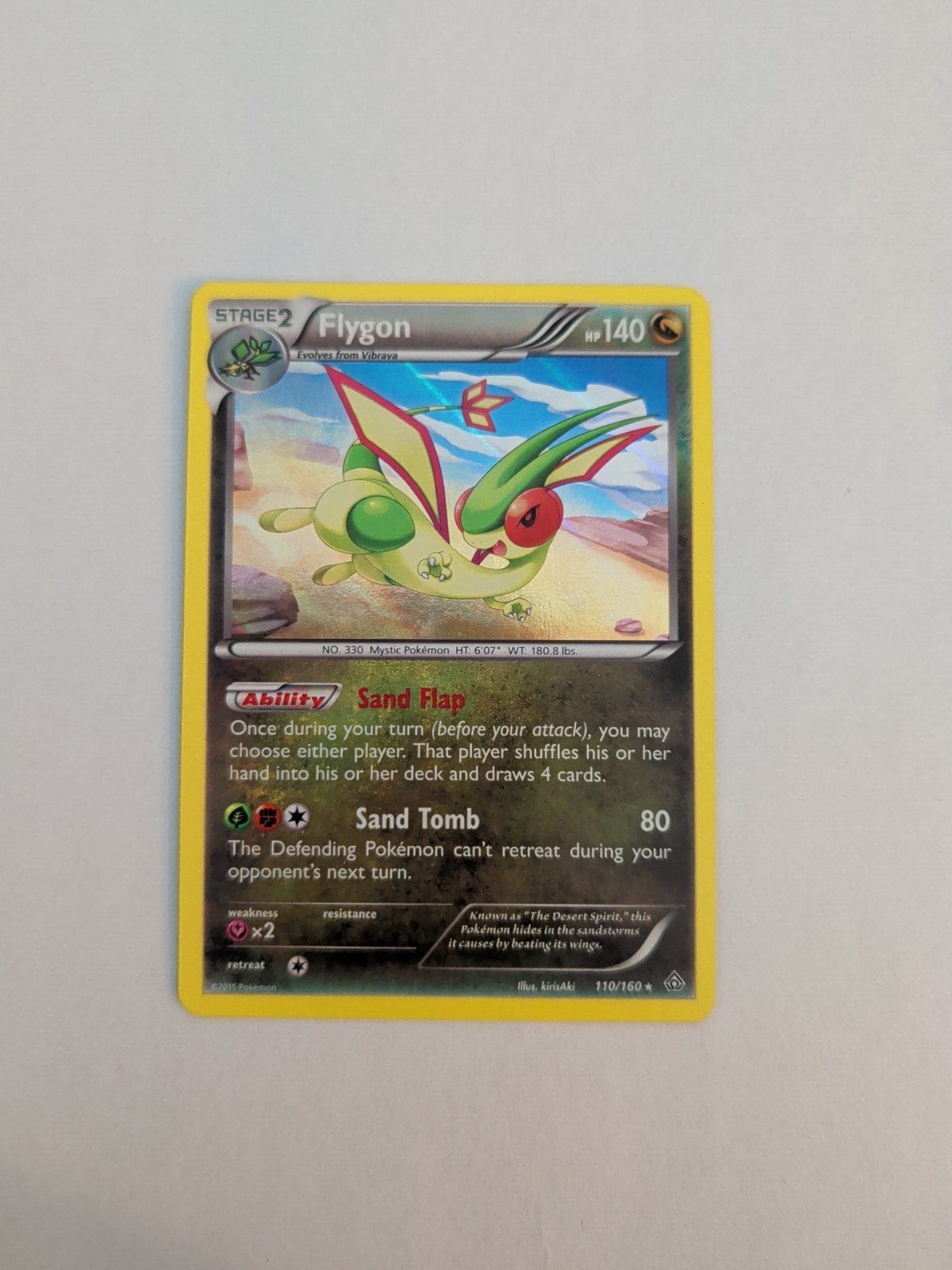 Pokémon TCG Flygon XY-Primal Clash 110/160 Reverse Holo Rare NM