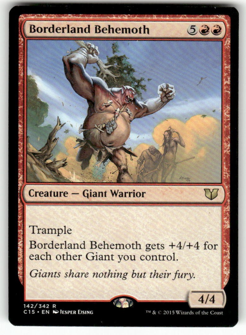 Borderland Behemoth 142 Rare Commander 2015 Magic: The Gathering Near Mint