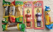 PEZ 5 Dispensers MIP 1 Jack in box 4 Star Wars 2 Cards Body Parts Maid & Wife