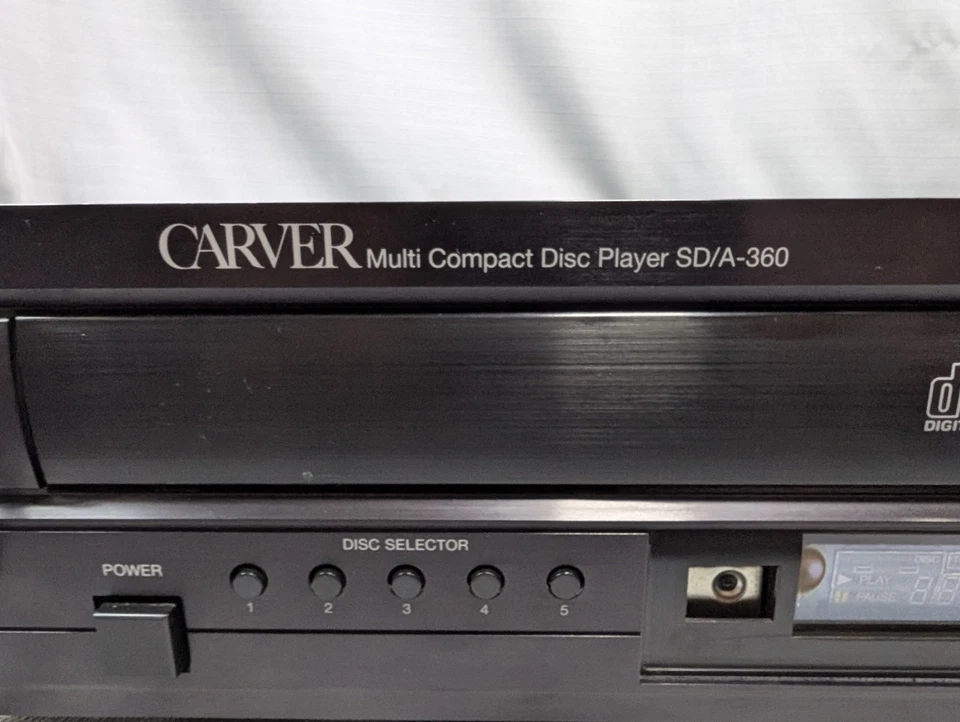 Carver SD/A-360 5-Disk CD Player Changer for Parts/Repair - Image 4 of 4
