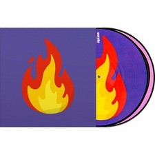 Serato Reversibile Emoji Picture Disc #2 Fiamma/Record 12" Controllo Vinile Record...