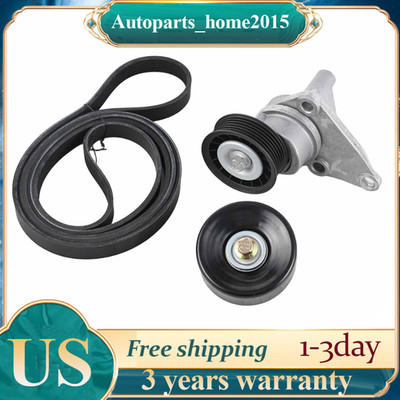 Serpentine Belt Component Kit For Chevrolet Express Silverado GMC Sierra Hummer
