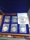 2021 American Silver Eagles 5-Coin Set 2021 T1-T2  S,W,P ANACS MS70