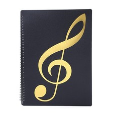 2X Sheet Music Folder, 60 Pages, Sheet Music/Holder,Fits Letter Size A4,1361