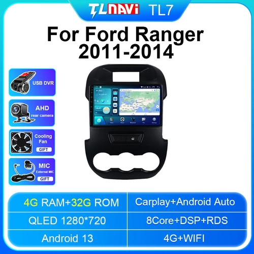 DVD Player For Ford Ranger 2011-2014 - Android Auto Car Stereo w/CarPlay & GPS - Picture 43 of 48