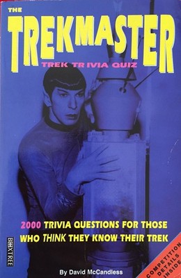 Vintage 1995 Star Trek - Trek Master Quiz Book - Large Paperback Book - Ex Shop
