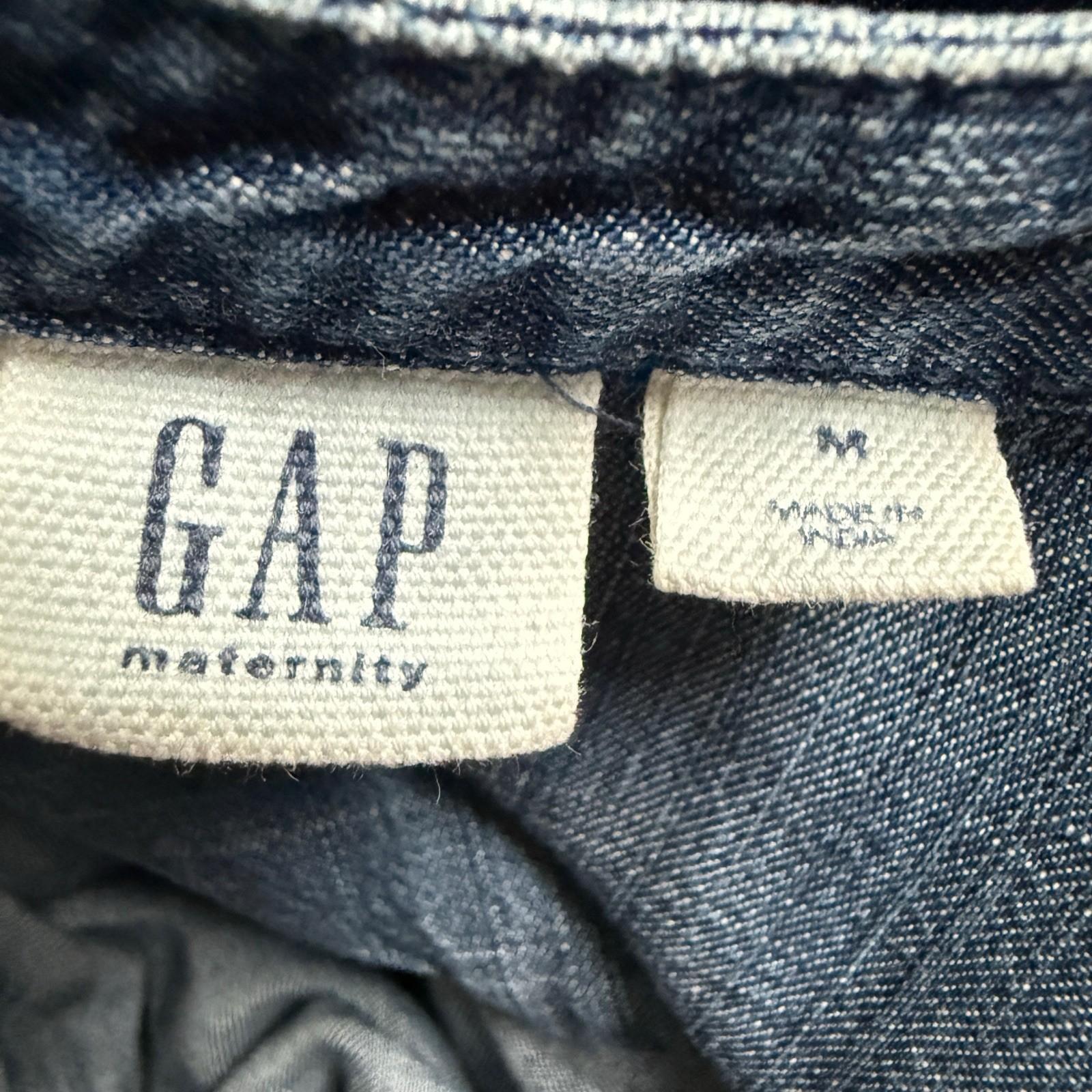 Gap Womens Maternity Chambray Drawstring Shirt Dr… - image 2