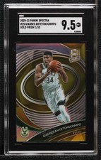 2020 Panini Spectra Gold Prizm 1/10 Giannis Antetokounmpo #25 SGC 9.5 Mint+ 1j6