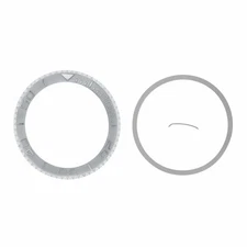 BEZEL & INSERT FOR 40MM ROLEX YACHTMASTER 16622 16623 116622 116623 STEEL SILVER