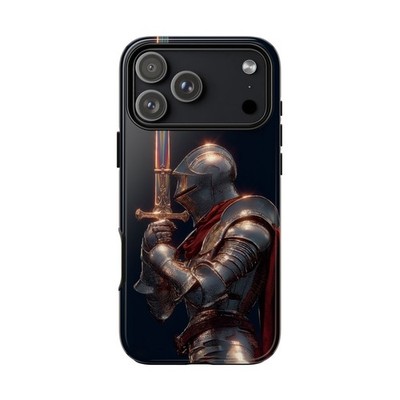 Phone Ink - iPhone | Galaxy | Pixel Case - Arthurian Knight Silver Armor
