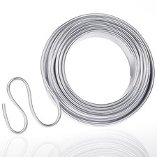 3 mm Thickness 9 Gauge Aluminum Wire Bendable Metal Wire Armature Silver