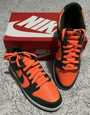 Nike Dunk Low Miami Hurricane DD1391-300 Size 10.5M (Ships Now)