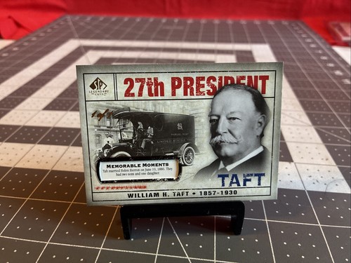 Tarjeta de matrimonio 2008 Upper Deck William H. Taft #145 1/1 - Imagen 1 de 4