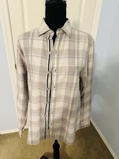 Tommy Bahama Men's Button Up Long Sleeve Shirt Flannel Beach Style Shirt Small