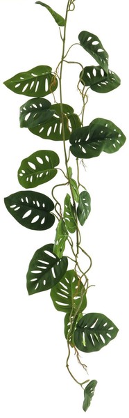 Artplants Kunstgirlande Philodendron Monstera Deliciosa Wanping, 120 Cm-image
