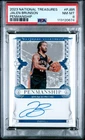 2023 NATIONAL TREASURES PENMANSHIP #PJBR JALEN BRUNSON 23/35 PSA 8 AUTO