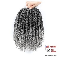 Passion Twist Hair 10 Inch 8 Packs, Pre Twisted 10 Inch Pack of 8 TGray