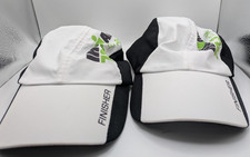 Lot of 2 Ironman 70.3 Boise Finisher Hats Golf Running Cap White Black Mesh Pair